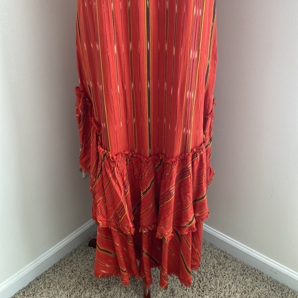 Free People Better Days Red Combo Maxi Dress Small - Picture 4 of 14